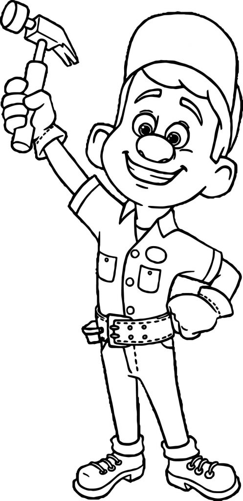 497x1024 Fix It Felix Coloring Pages
