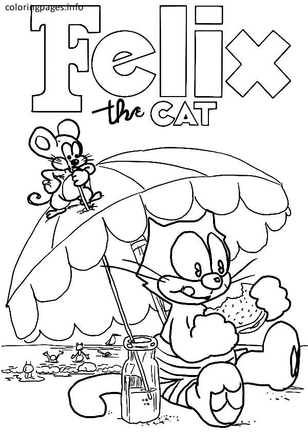 600x841 Felix The Cat Coloring Pages Coloring Pages Felix