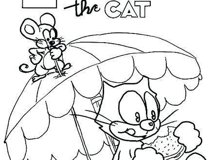 440x330 Felix The Cat Coloring Page Printable Cartoons Pages Drawing