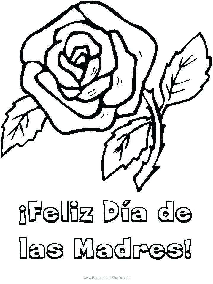 718x956 Feliz Dia De Las Madres Coloring Pages Para La Para E Online