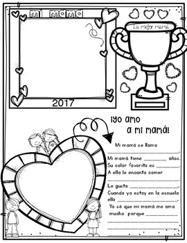 270x350 Feliz Dia De Las Madres Teaching Resources Teachers Pay Teachers