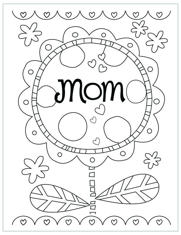 612x792 Free Printable Mother's Day Coloring Pages Free Printable And Crafts
