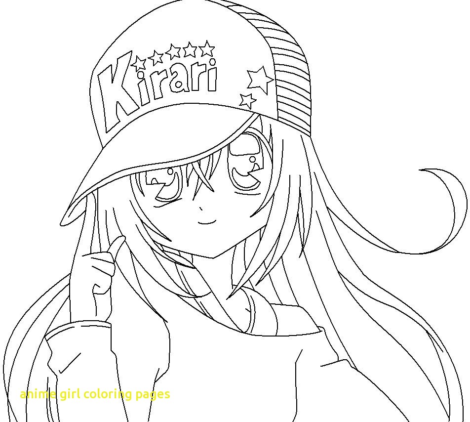 952x854 Anime Girl Coloring Pages With Wearing Intended For Decor 9 Anime