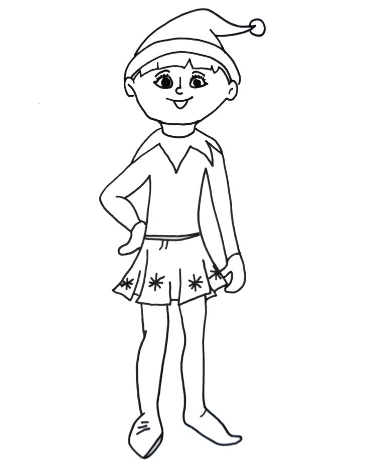 736x920 Elf On The Shelf Coloring Pages Download Printable Coloring Pages