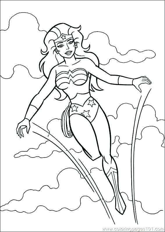 567x794 Female Coloring Pages Coloring Pages Of Wonder Woman Free