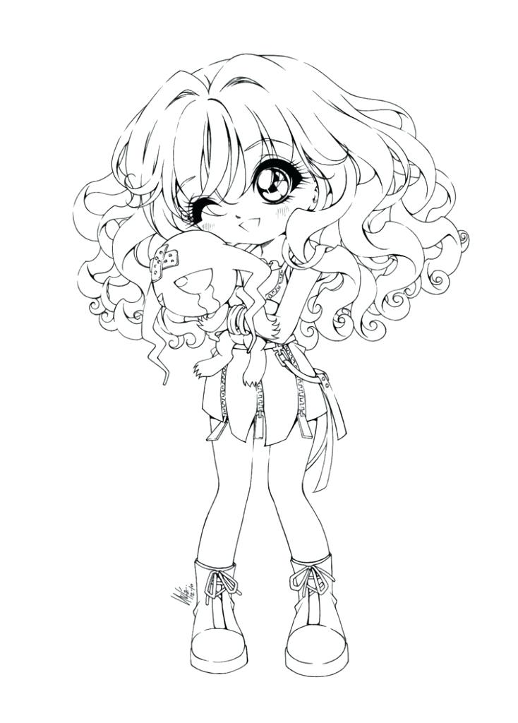 734x1024 Cute Girl Coloring Pages Emo Girl Coloring Pages Medium Size