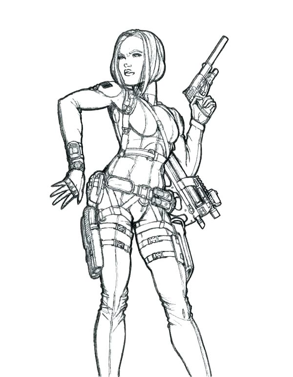 600x771 Female Coloring Pages Adult Coloring Books By Female Pirate