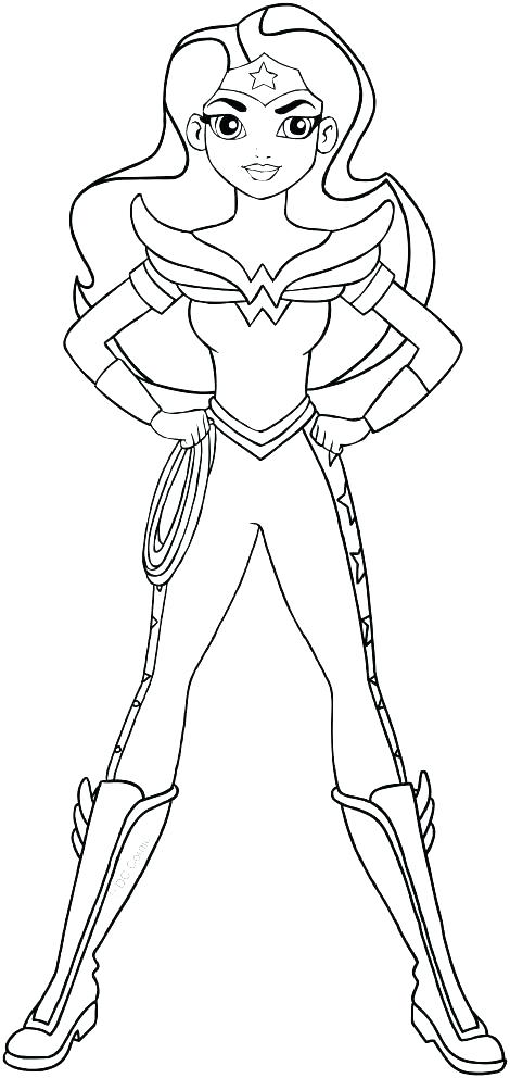 470x992 Superhero Girl Coloring Pages Es Female Superhero Colouring Pages
