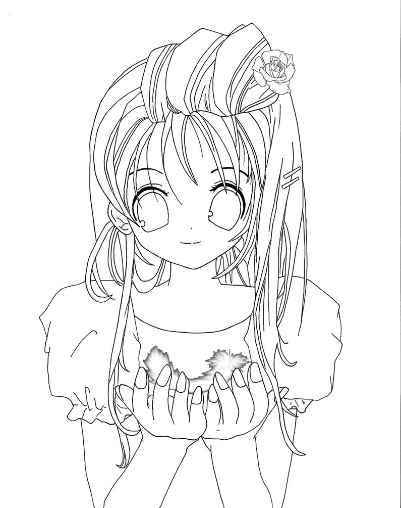 795x1005 Free Coloring Pages Of Ninja Anime Girl On Vampire
