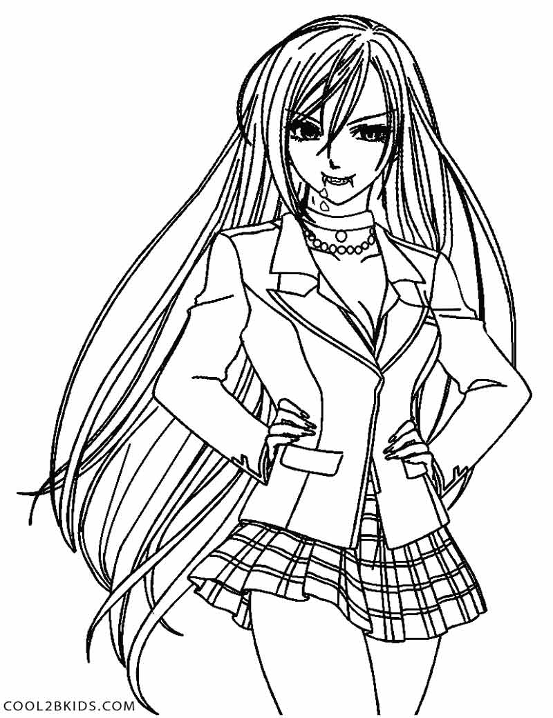 800x1038 Vampires Coloring Pages