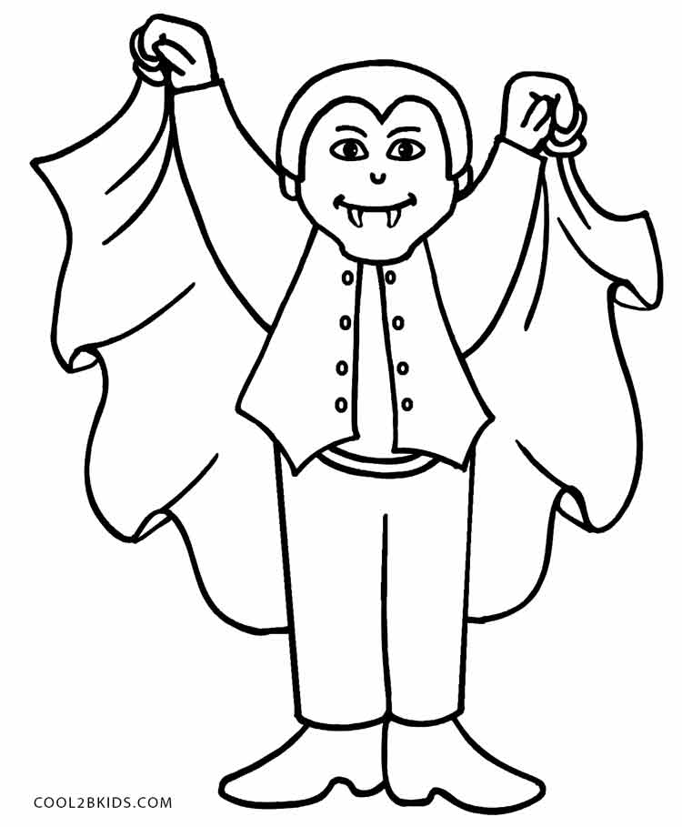 750x909 Halloween Vampire Coloring Pages Printable Vampire Coloring Pages