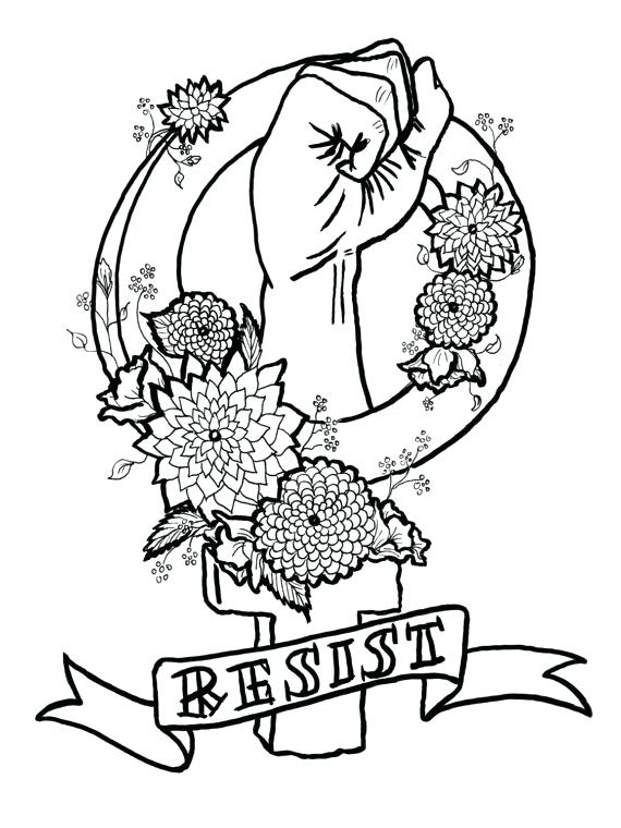570x760 Feminist Coloring Book