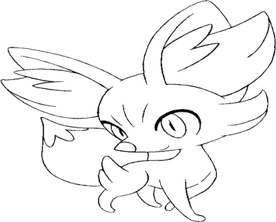 400x322 Chespin Fennekin Froakie Coloring Pages Page Image Clipart Images