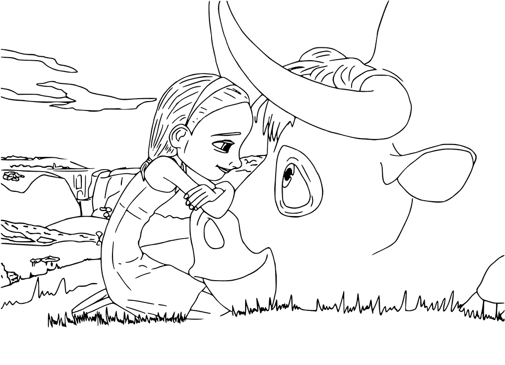 1024x740 Ferdinand And Nina Coloring Pages