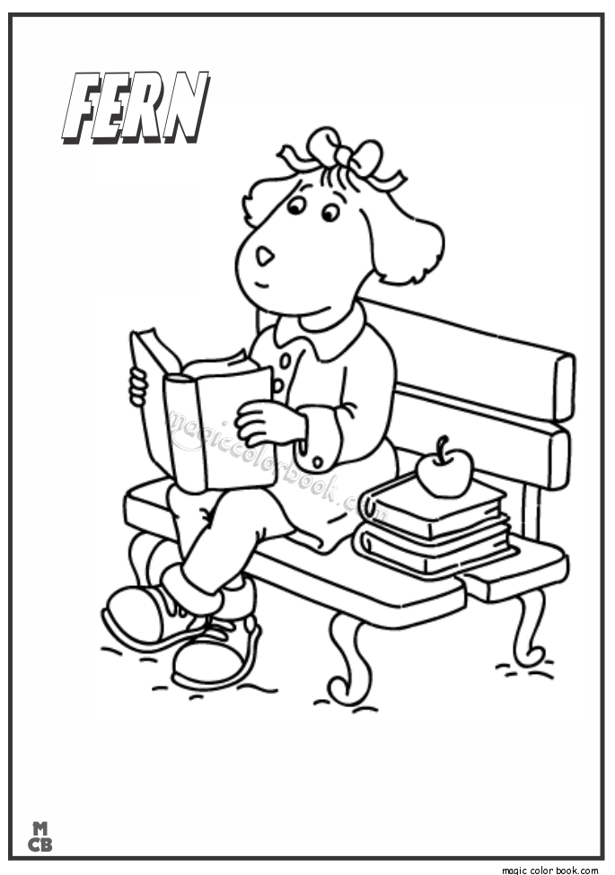 685x975 Arthur Coloring Pages Fern