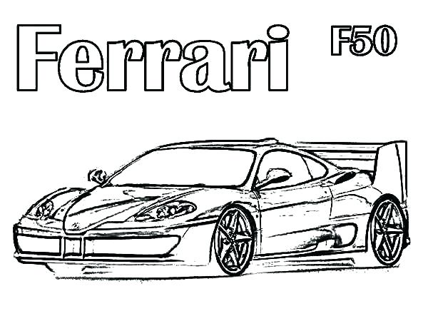 600x464 Ferrari Coloring Pages Ferrari Enzo Coloring Sheets