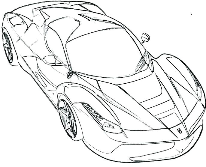 686x557 Ferrari Coloring Pages Ferrari Enzo Coloring Pages