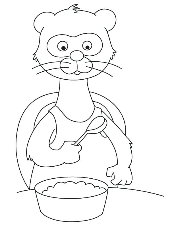 612x792 Baby Ferret Coloring Pages Ferret Coloring