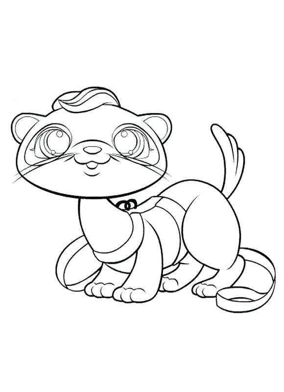 580x800 Ferret Coloring Pages Two Ferrets Coloring Page Baby Ferret