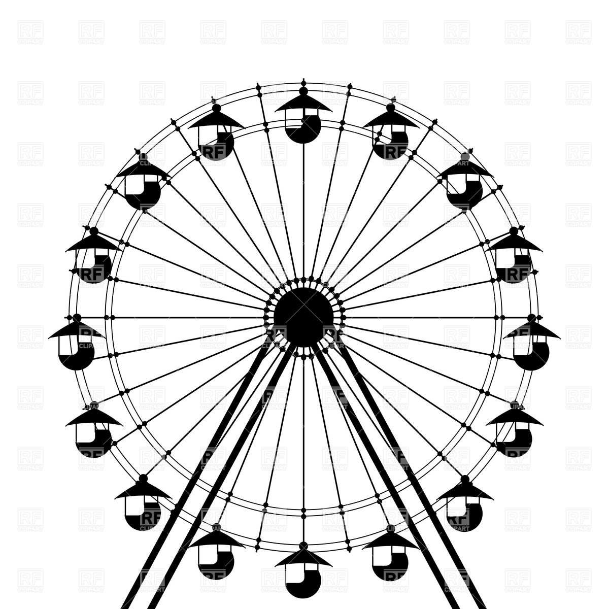 1200x1200 Ferris Wheel Clipart Funny Many Interesting Cliparts