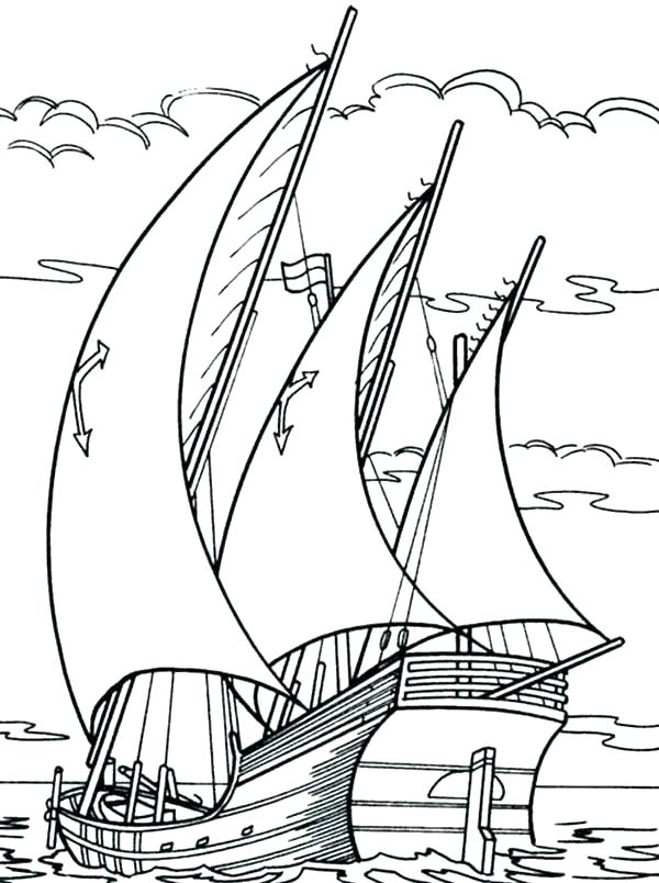 600x804 Coloring Pages Racing Boats Kids Coloring Submarine Boat Coloring