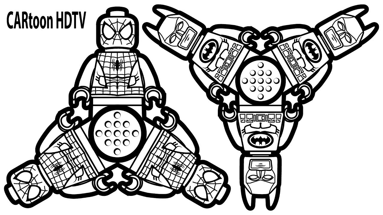 1280x720 Batman Fidget Spinner Coloring Pages Color Bros