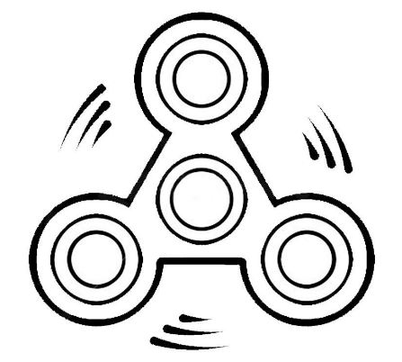 447x402 Fidget Spinner Coloring Page Drawing Board Weekly