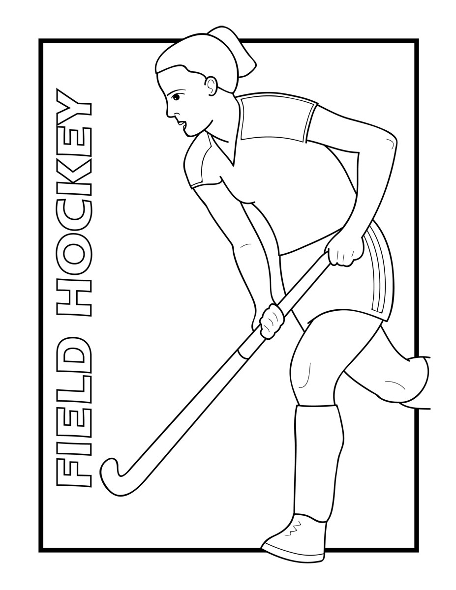 Field Hockey Coloring Pages