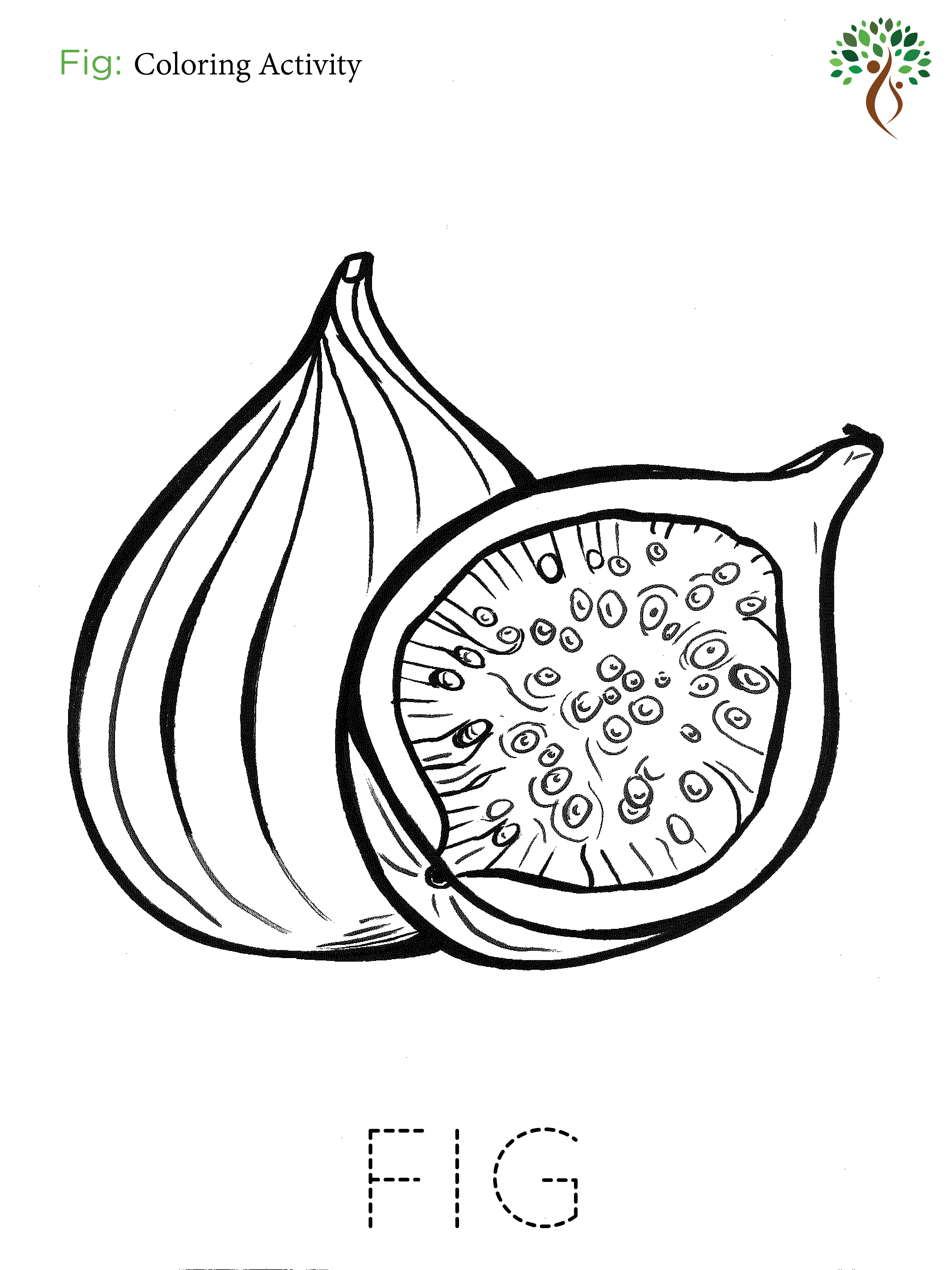 Fig Coloring Page
