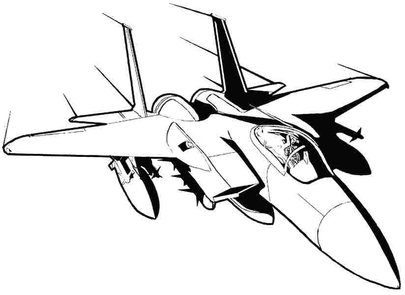 824x600 Fighter Jet Coloring Pages Fresh Airplane Coloring Pages To Print