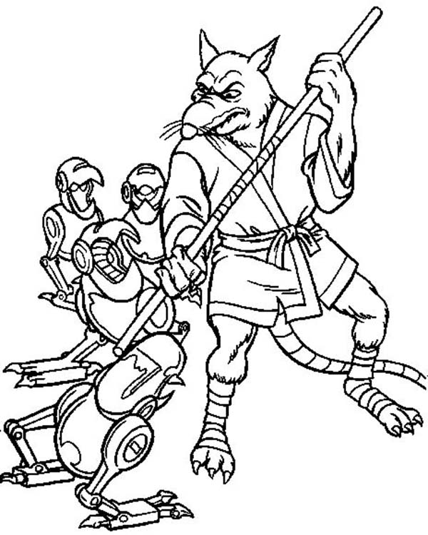 600x750 Master Splinter Fighting