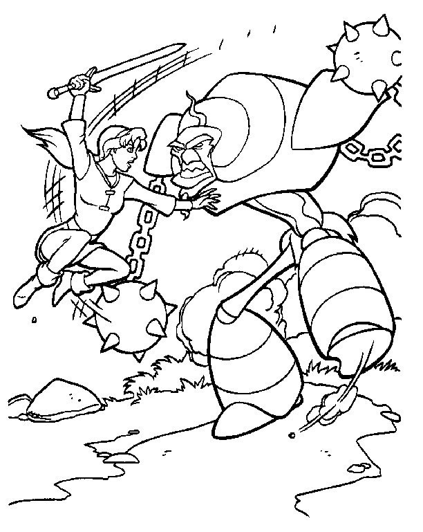 612x769 Coloring Page Fighting Robot