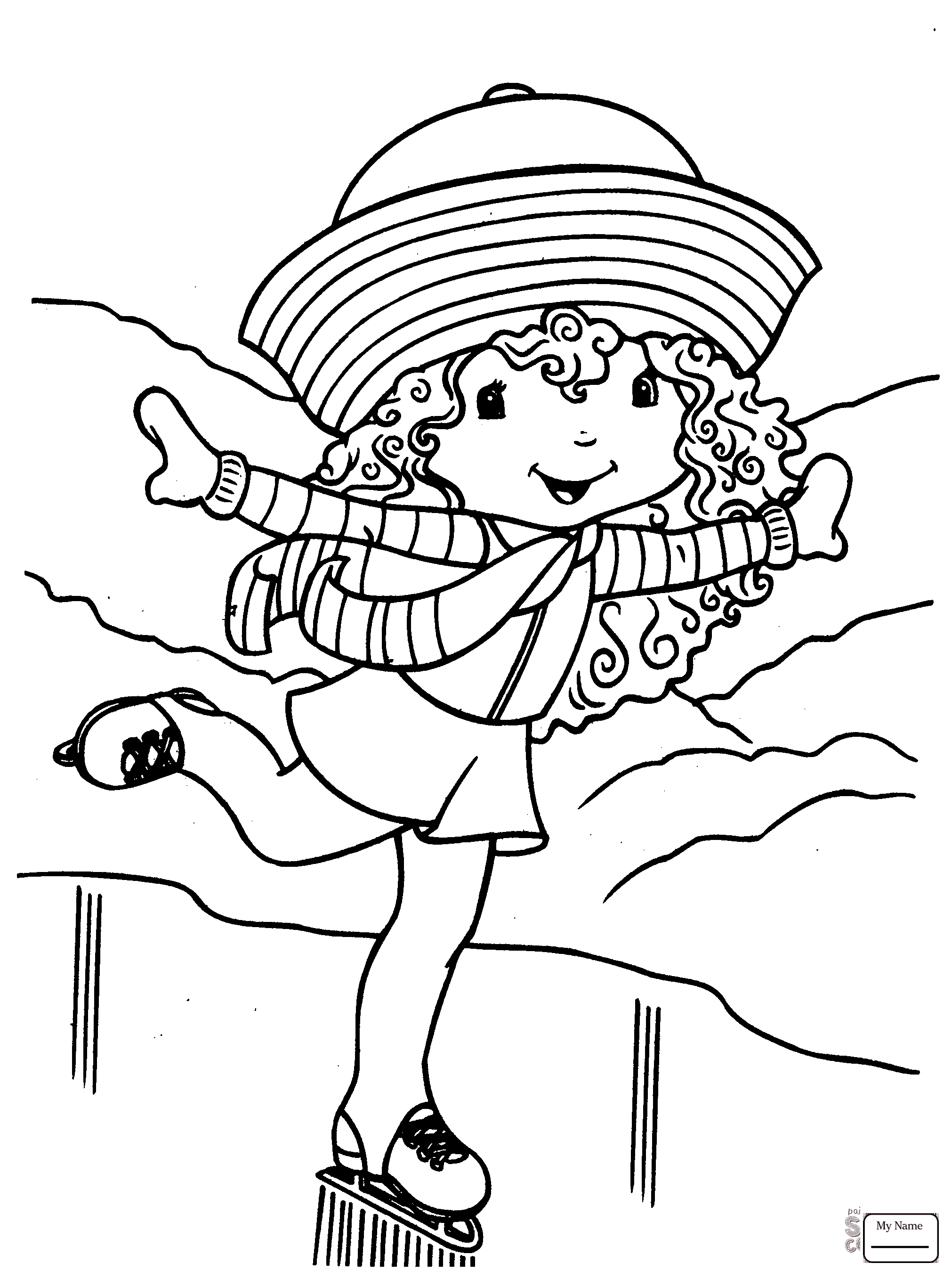 Figure Skating Coloring Pages