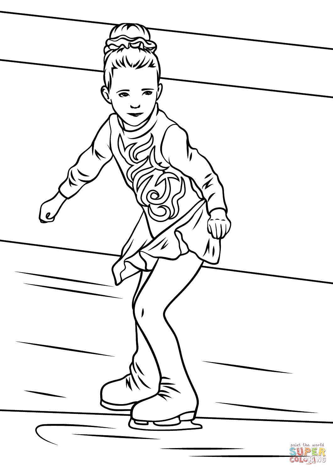 1060x1500 Ice Skating Coloring Pages 12