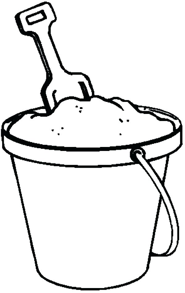 600x949 Fill Coloring Pages Beach Bucket With Sand Best Place To Color