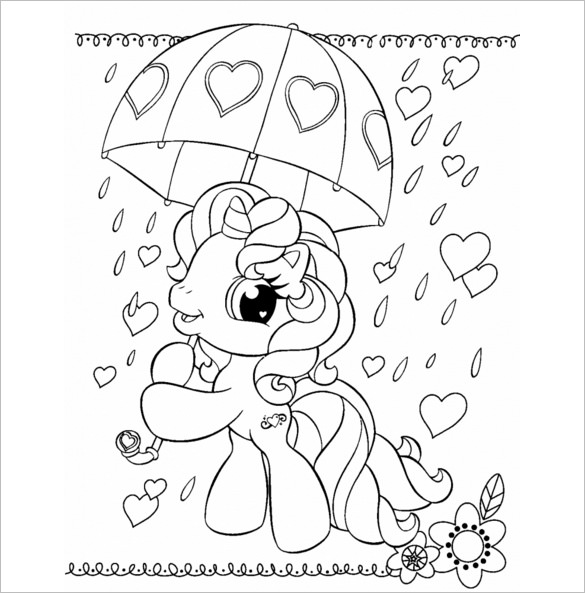 585x593 My Little Pony Coloring Pages Free Word, Pdf, Jpeg, Png