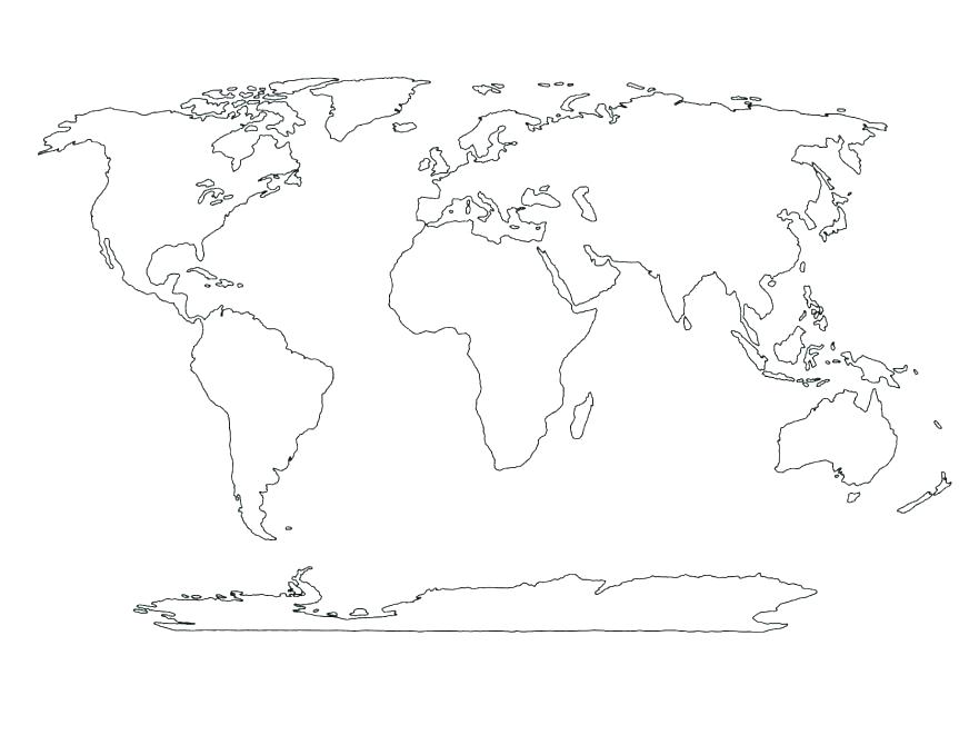 863x670 Circle World Map Coloring Page Circle World Map Coloring Page