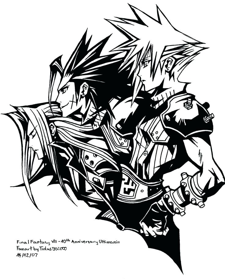 736x909 Final Fantasy Coloring Pages Final Fantasy Coloring Pages Pictures