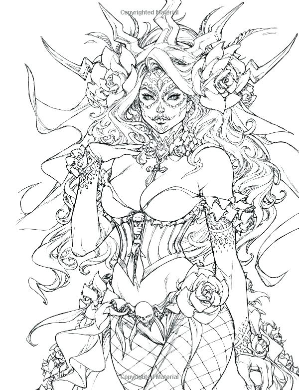 600x781 Fantasy Coloring Pages