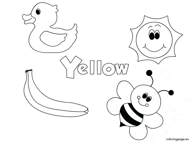 804x595 Yellow Coloring Page The Color Yellow Yellow Finch Coloring Pages