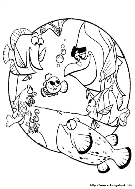 567x794 Finding Nemo Coloring Pages On Coloring