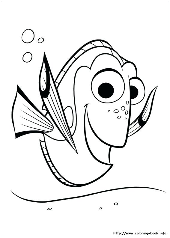 567x794 Finding Dory Coloring Book