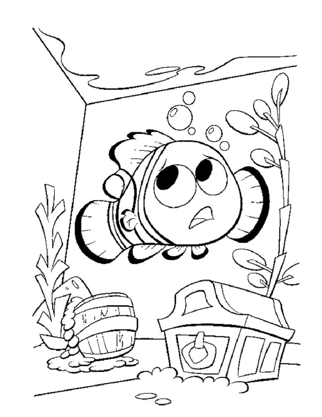 1024x1326 Last Chance Nemo Coloring Pages Online Bruce From Finding