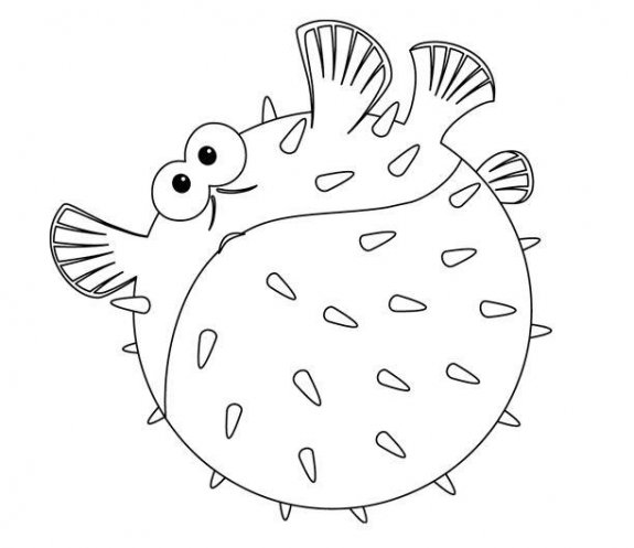 575x497 Finding Nemo Characters Coloring Pages, Finding Nemo Easy Drawing