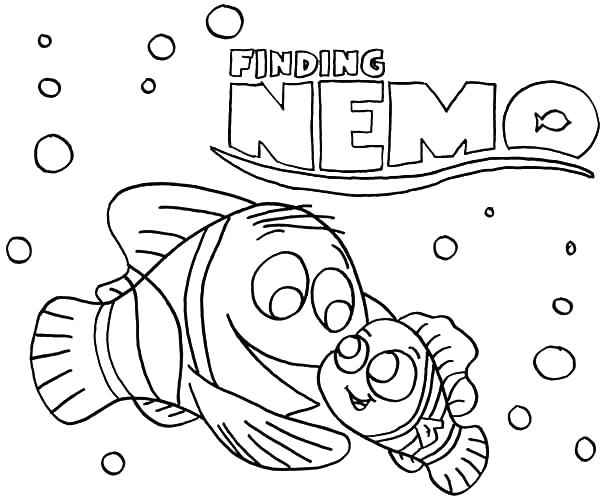 600x500 Finding Nemo Coloring Page Finding Coloring Pages Finding Pictures