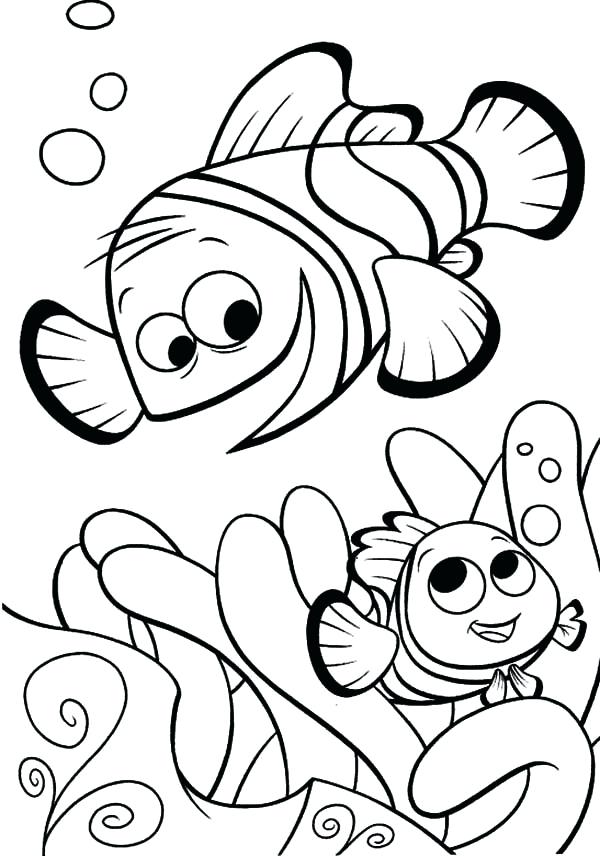 600x856 Coloring Pages Finding Coloring Finding Nemo Characters Coloring