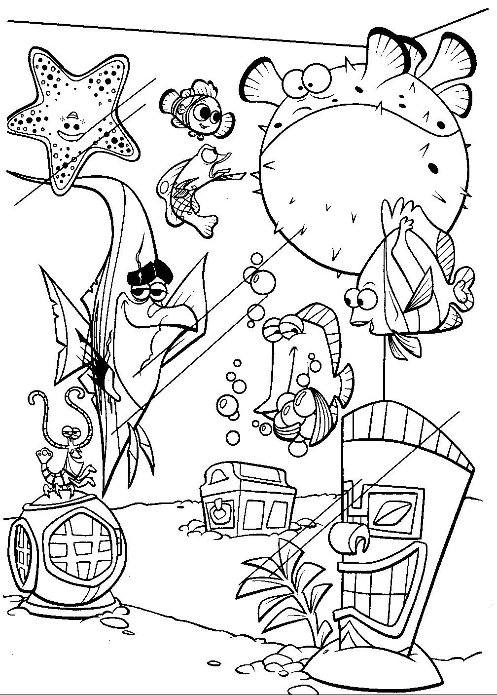1008x1408 Finding Nemo Coloring Pages Printable Coloring Pages