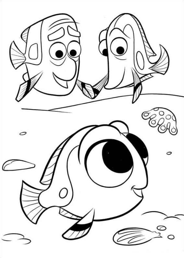 593x832 Kids N 16 Coloring Pages Of Finding Dory