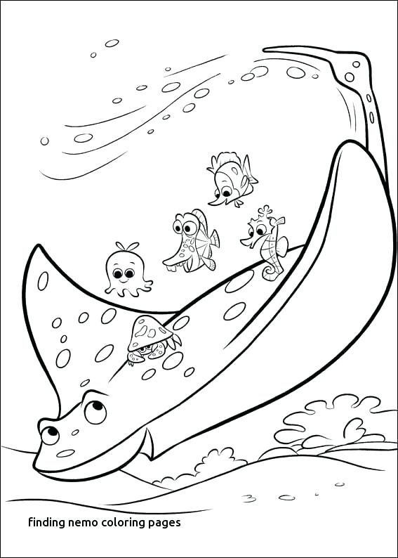 567x794 Nemo Dory Coloring Pages Finding Dory Coloring Pages