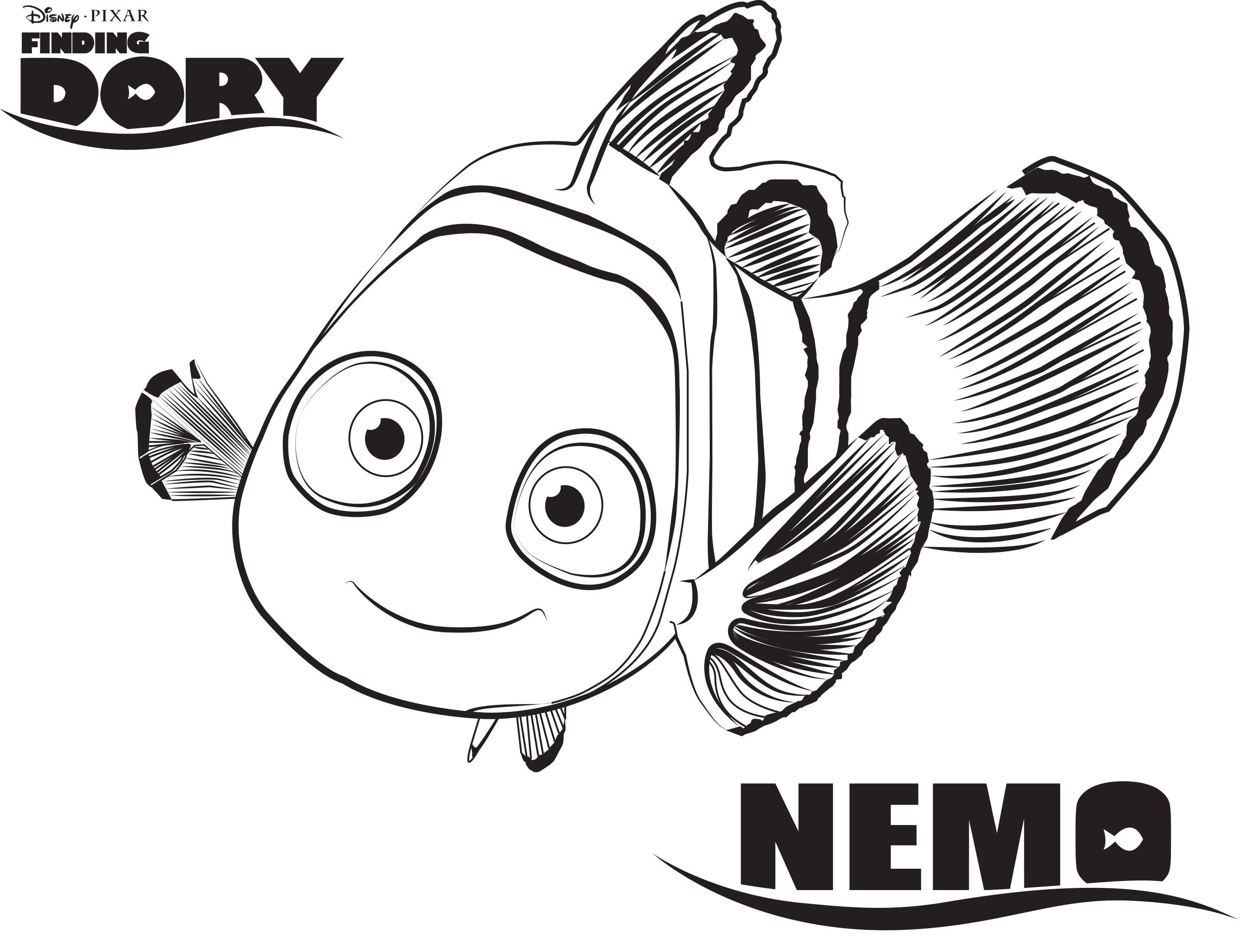 2879x2196 Awesome Printable Disney Coloring Pages Dory Design Printable
